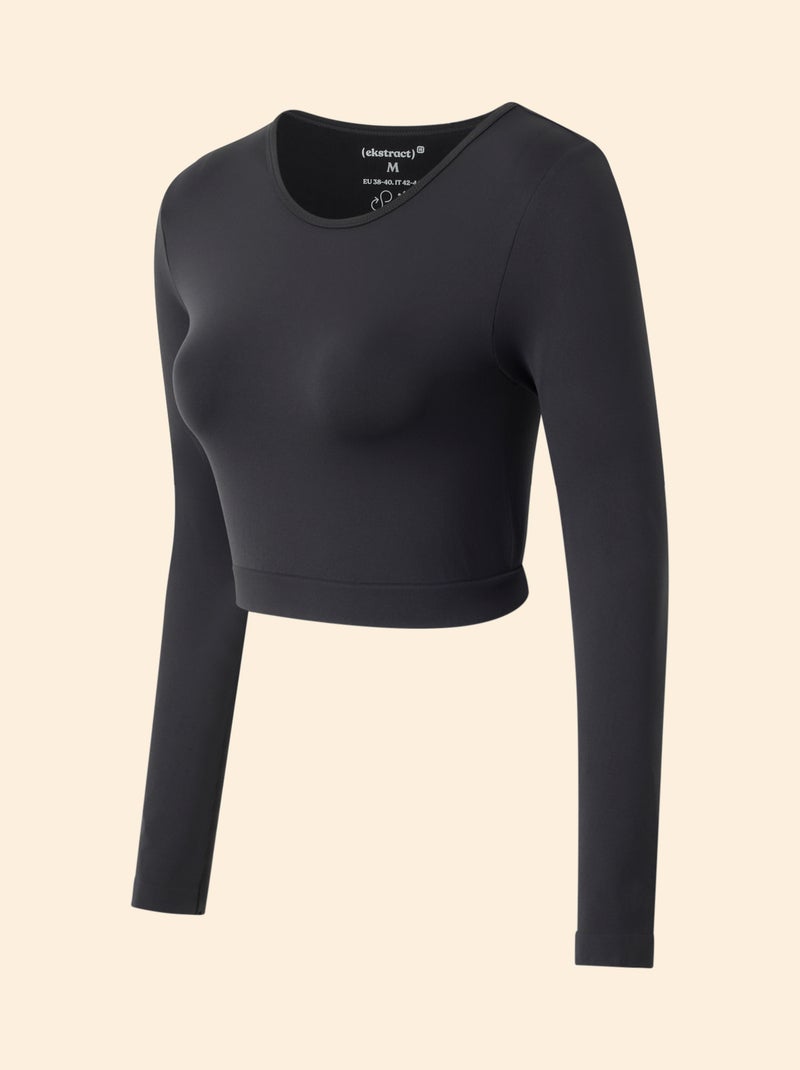 Sport T-shirt met lange mouwen - (ekstract) Zwart - Kiabi