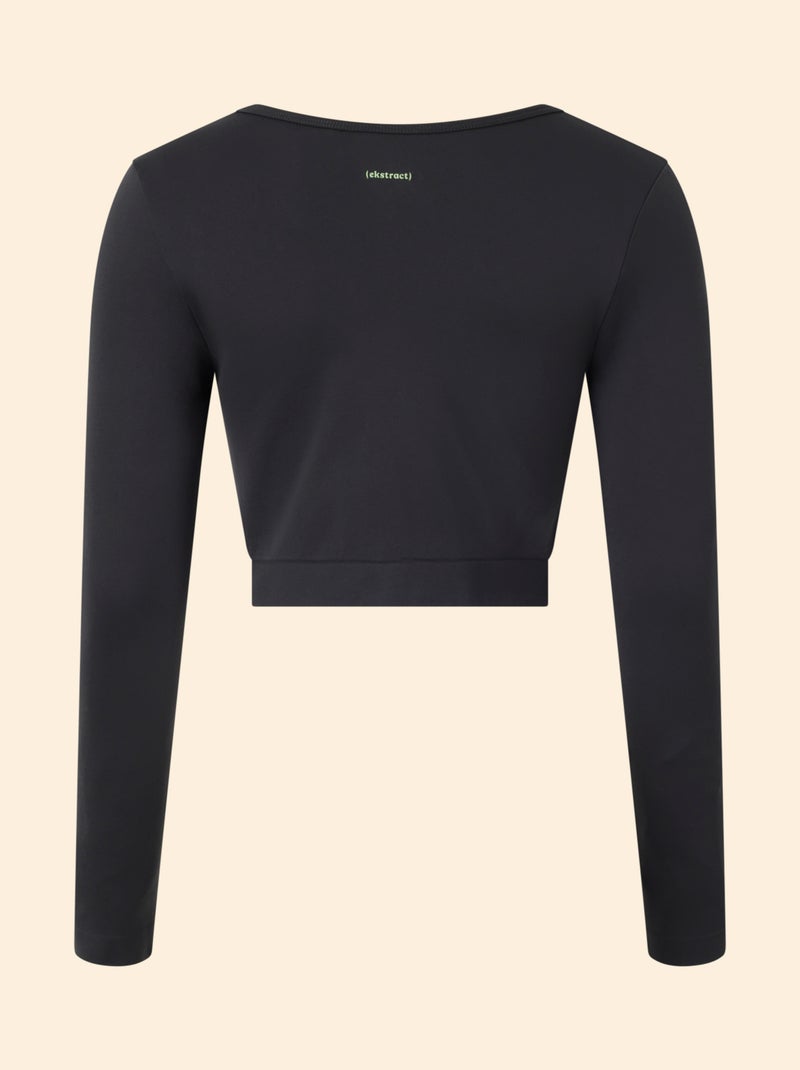 Sport T-shirt met lange mouwen - (ekstract) Zwart - Kiabi