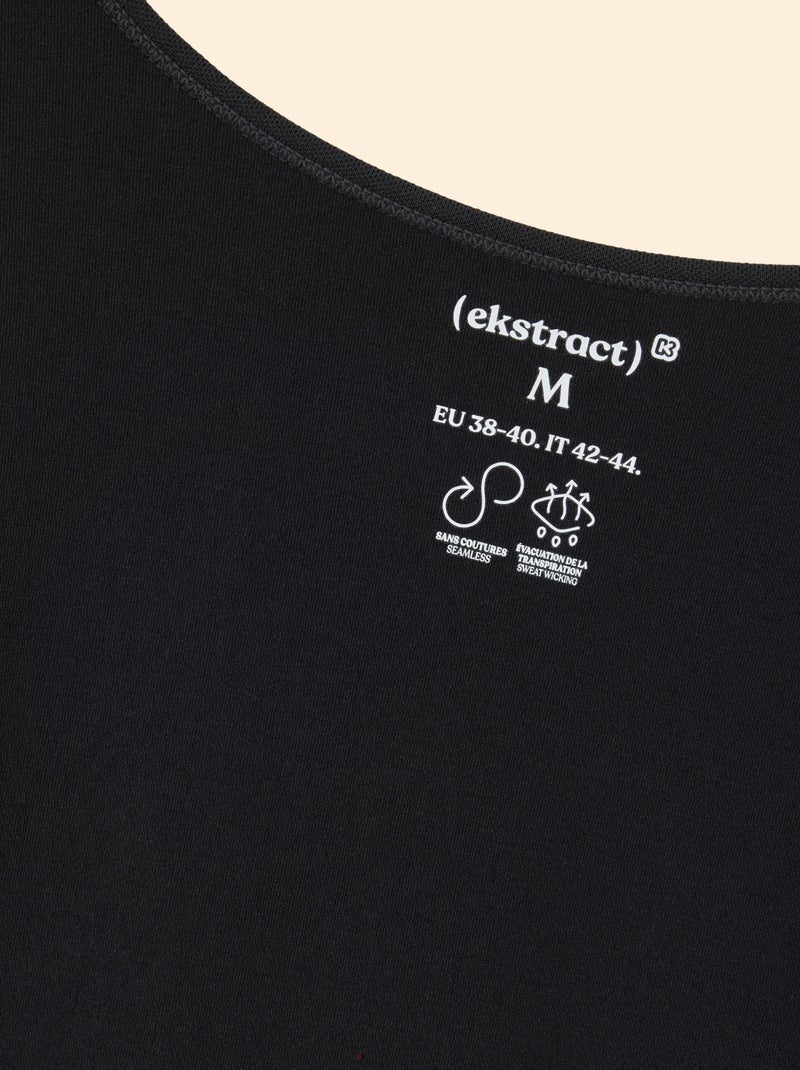 Sport T-shirt met lange mouwen - (ekstract) Zwart - Kiabi