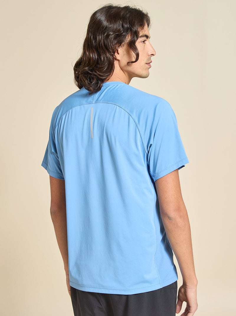 Sport T-shirt met reflecterend detail - (ekstract) Blauw - Kiabi