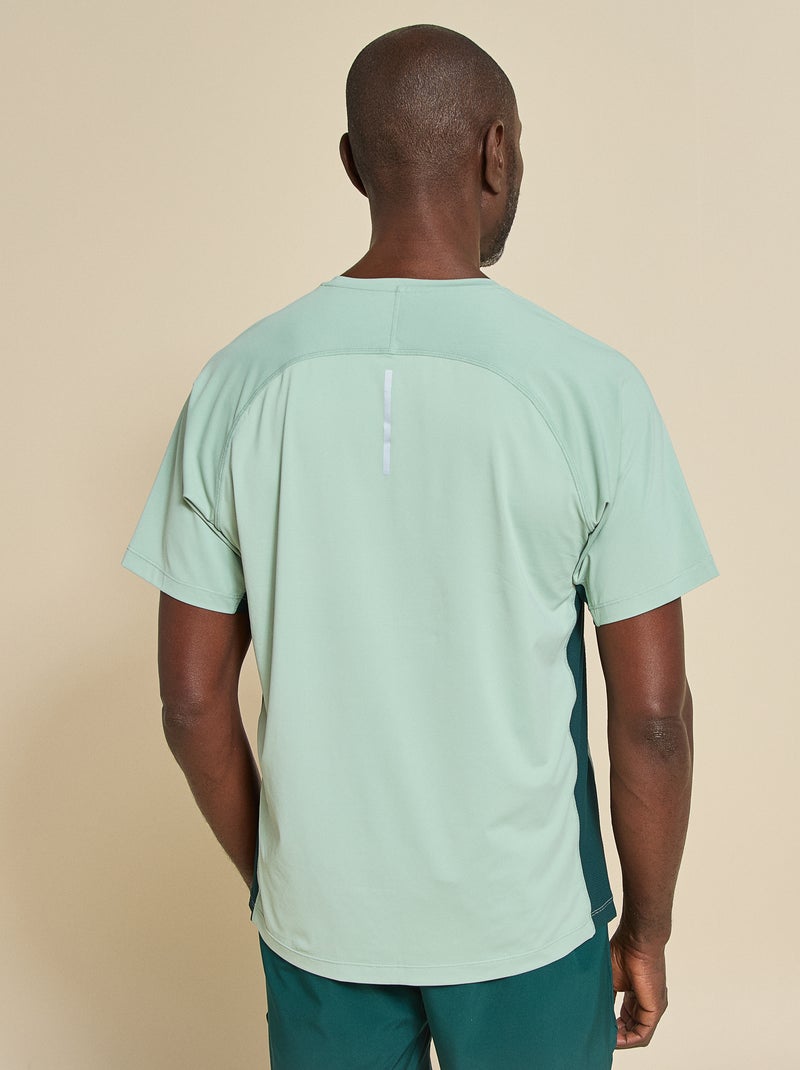 Sport T-shirt met reflecterend detail - (ekstract) Groen - Kiabi