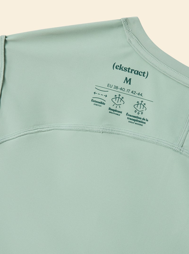 Sport T-shirt met reflecterend detail - (ekstract) Groen - Kiabi