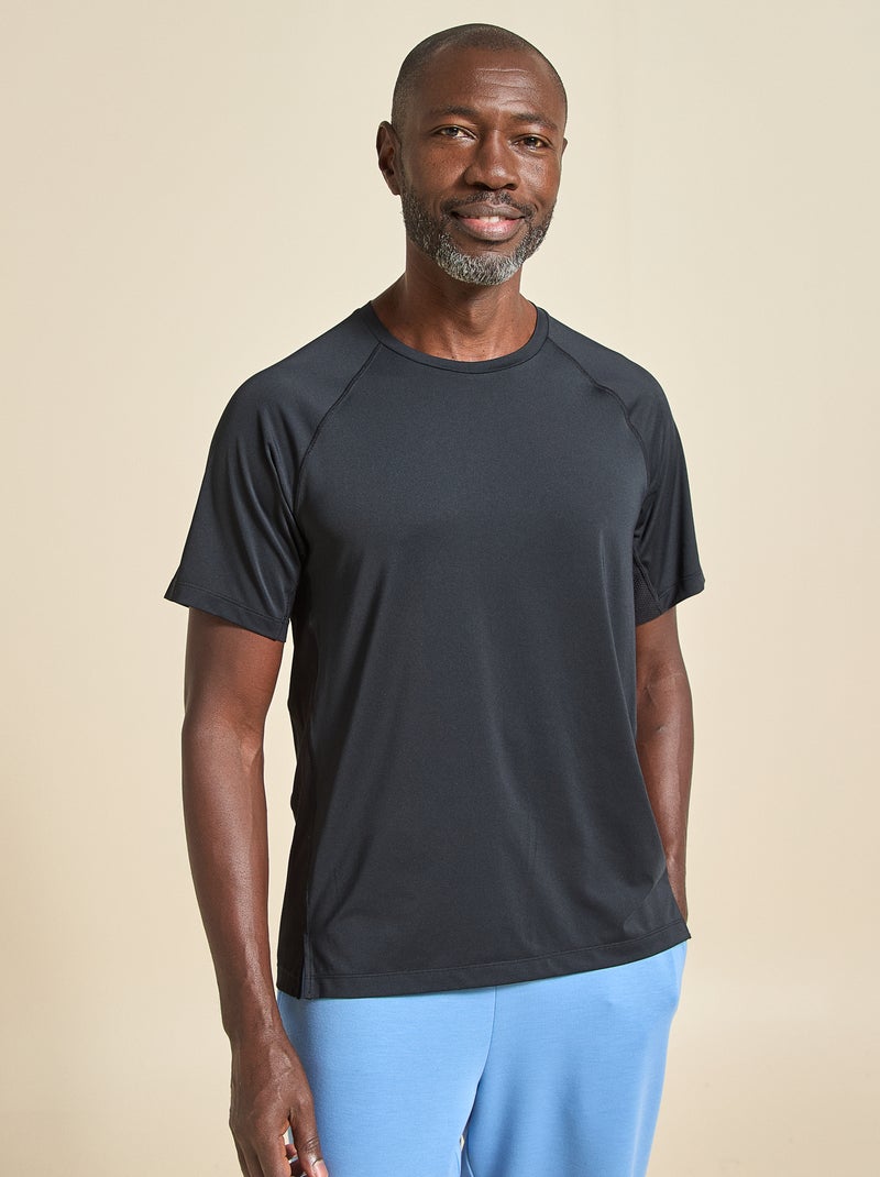 Sport T-shirt met reflecterend detail - (ekstract) Zwart - Kiabi