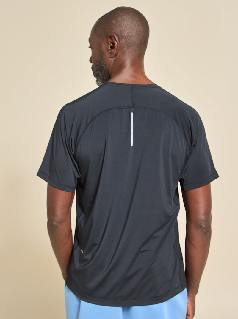 Sport T-shirt met reflecterend detail - (ekstract) Zwart - Kiabi
