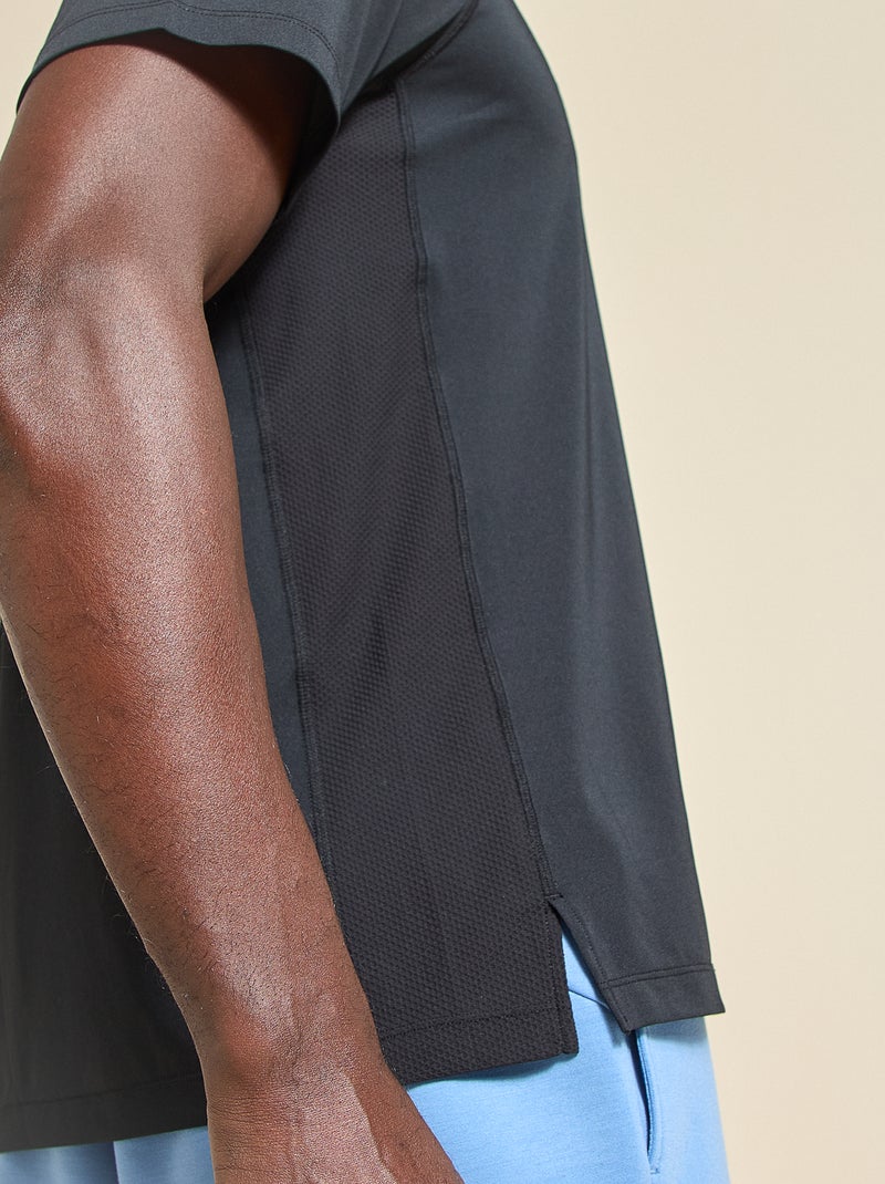 Sport T-shirt met reflecterend detail - (ekstract) Zwart - Kiabi