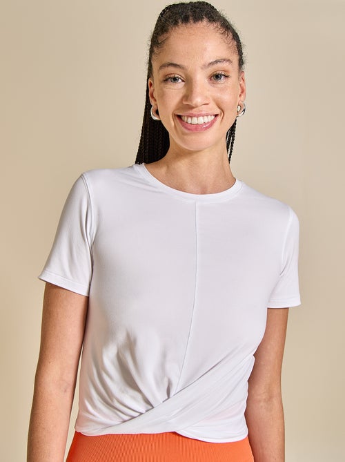 Sport T-shirt met ruches - (ekstract) - Kiabi Sport T-shirt met ruches - (ekstract) - Kiabi