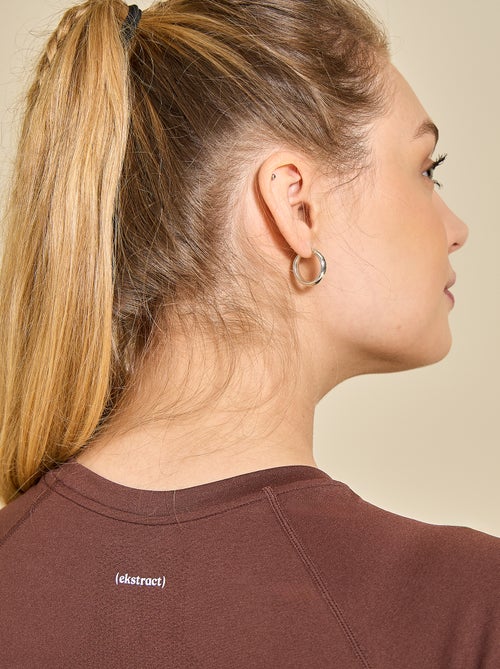 Sport T-shirt met tweedehuid-effect - (ekstract) - Kiabi