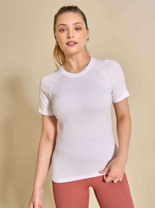 Sport T-shirt met tweedehuid-effect - (ekstract) - Kiabi