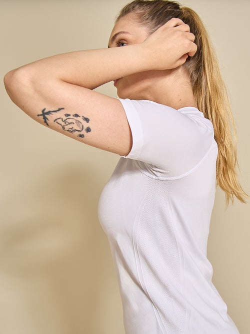 Sport T-shirt met tweedehuid-effect - (ekstract) - Kiabi