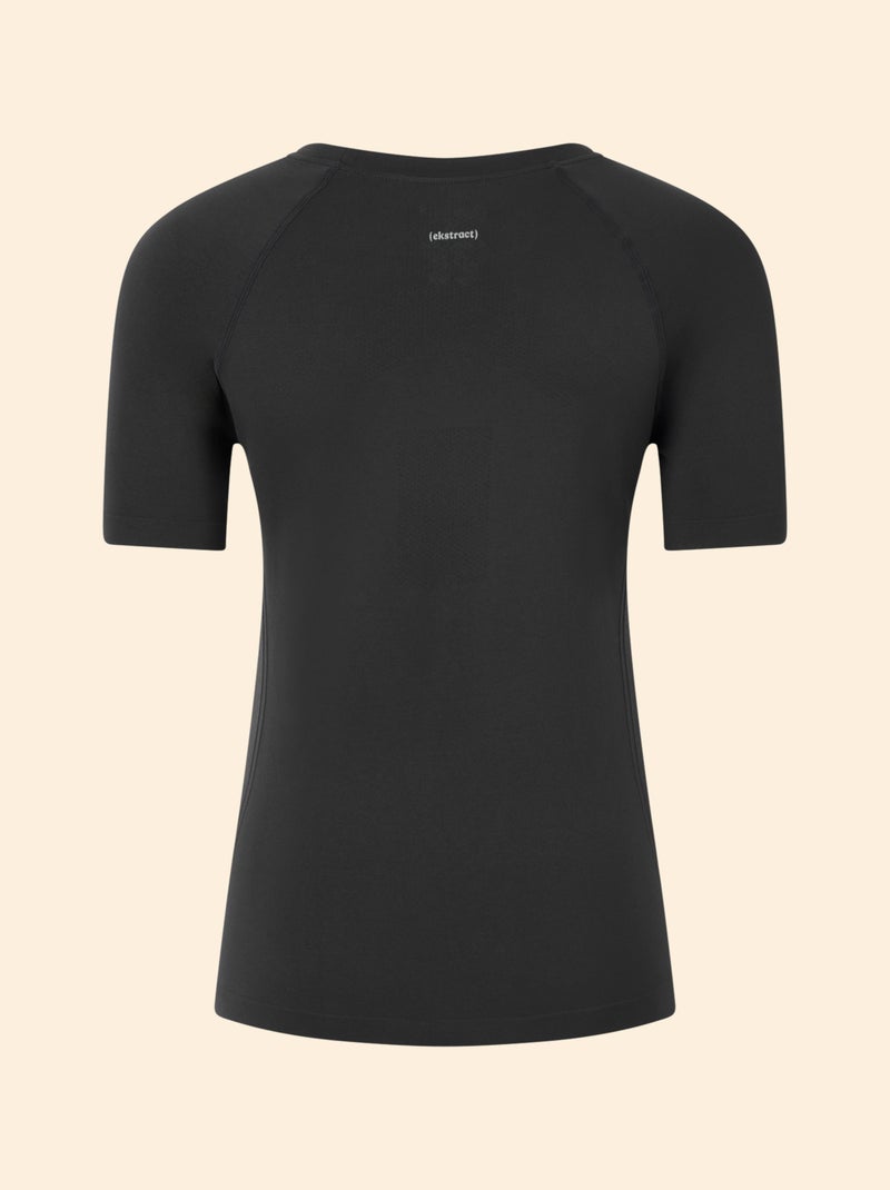 Sport T-shirt met tweedehuid-effect - (ekstract) Zwart - Kiabi