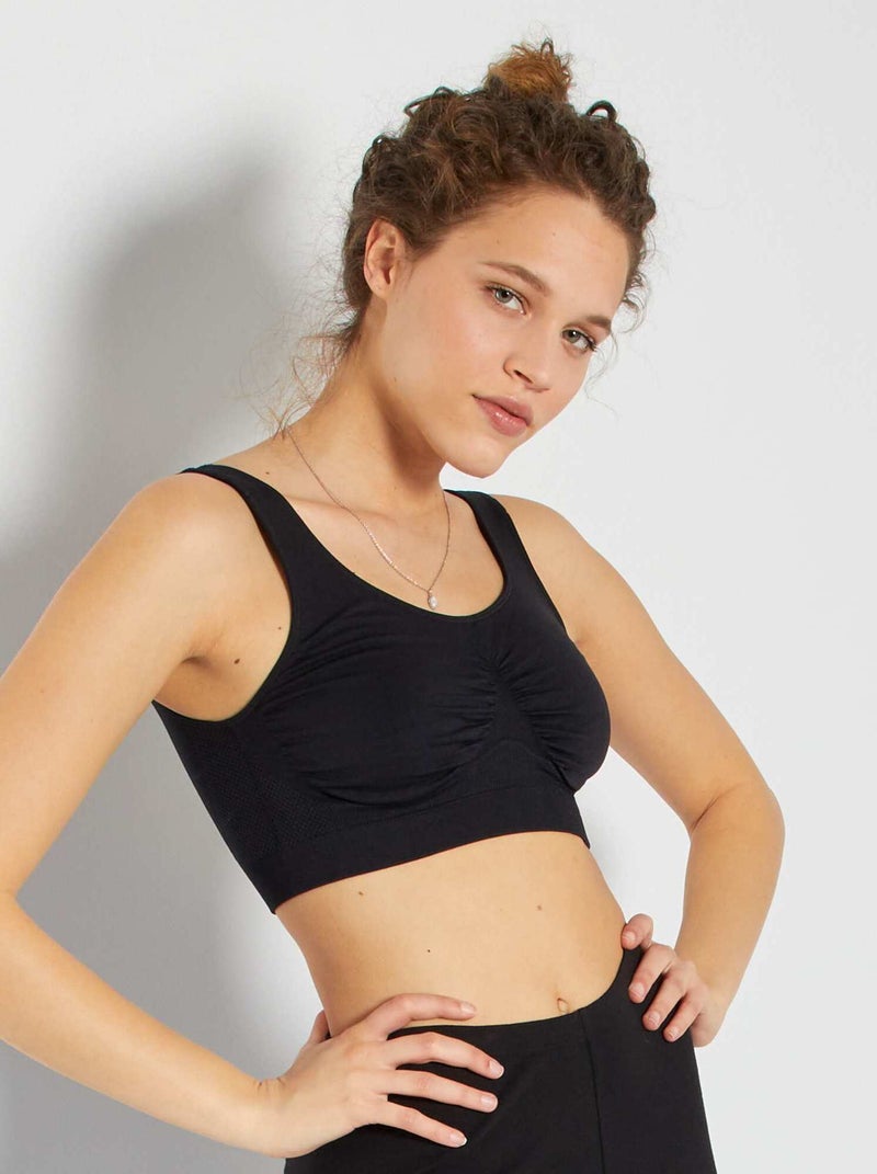 Sportbeha Just Essential 'Bestform' zwart - Kiabi