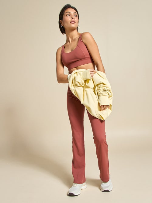 Sportbeha met gedraaid effect op de rug, sterke ondersteuning - (ekstract) - Kiabi