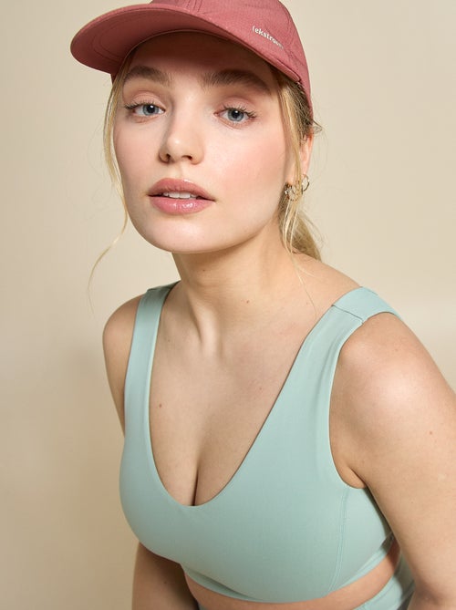 Sportbeha met gekruiste bandjes op de rug, medium ondersteuning - (ekstract) - Kiabi