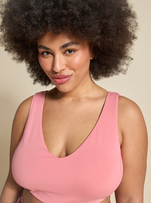 Sportbeha met gekruiste bandjes op de rug, medium ondersteuning - (ekstract) - Kiabi