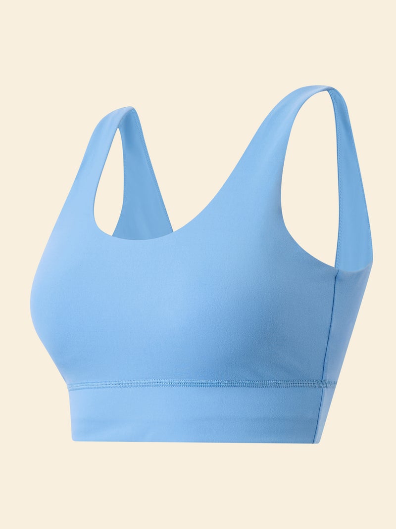 Sportbeha met lichte ondersteuning - (ekstract) Blauw - Kiabi