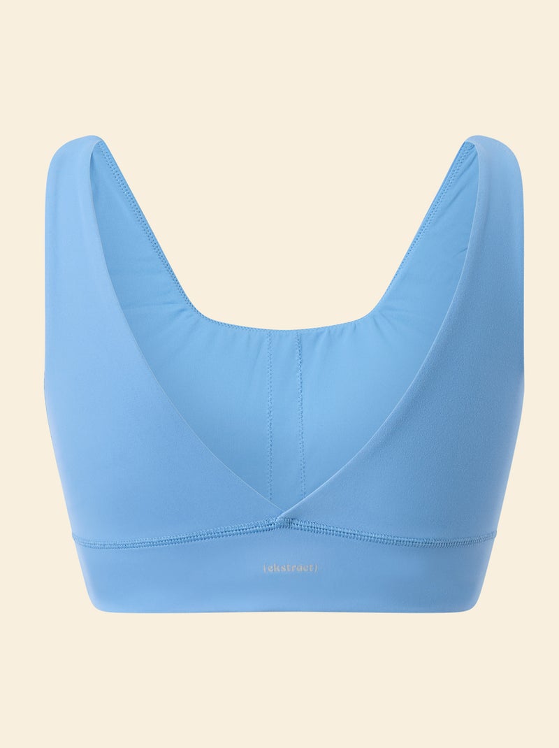 Sportbeha met lichte ondersteuning - (ekstract) Blauw - Kiabi