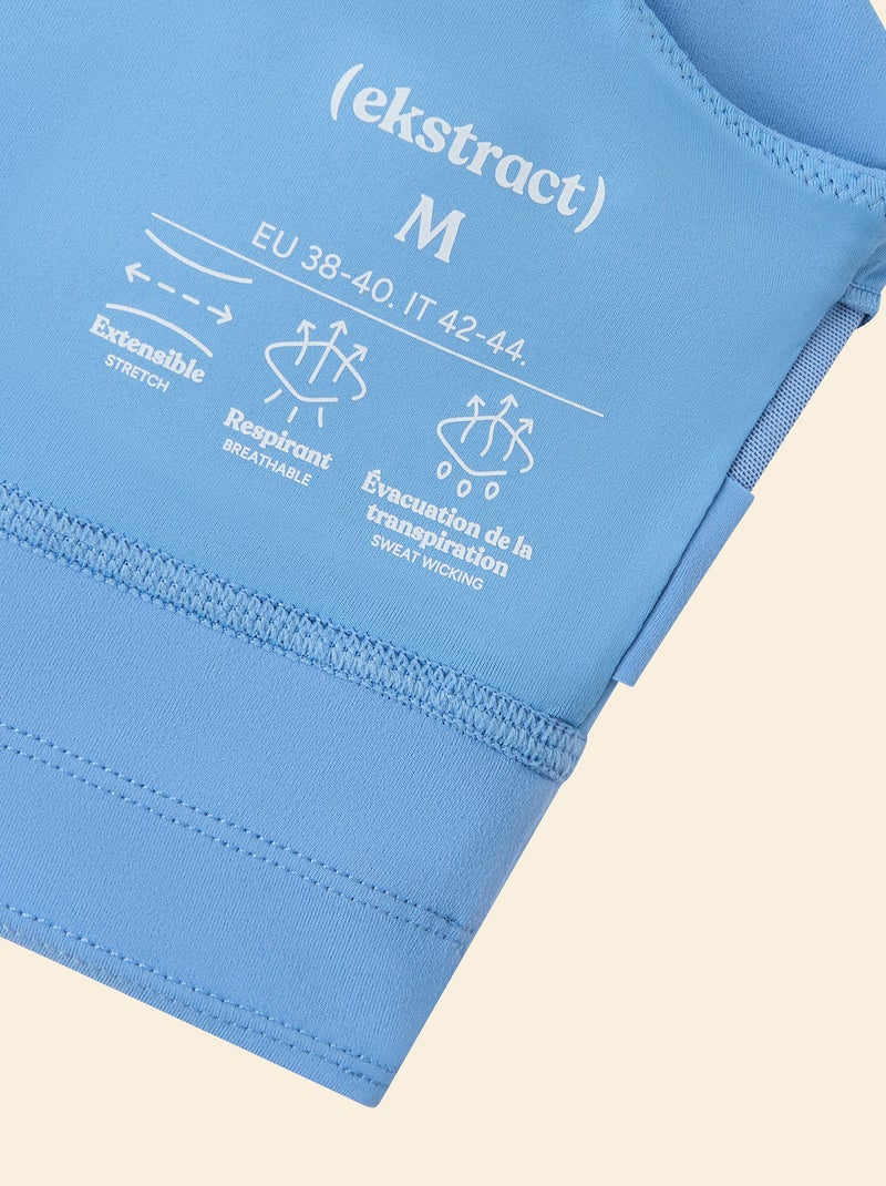 Sportbeha met lichte ondersteuning - (ekstract) Blauw - Kiabi