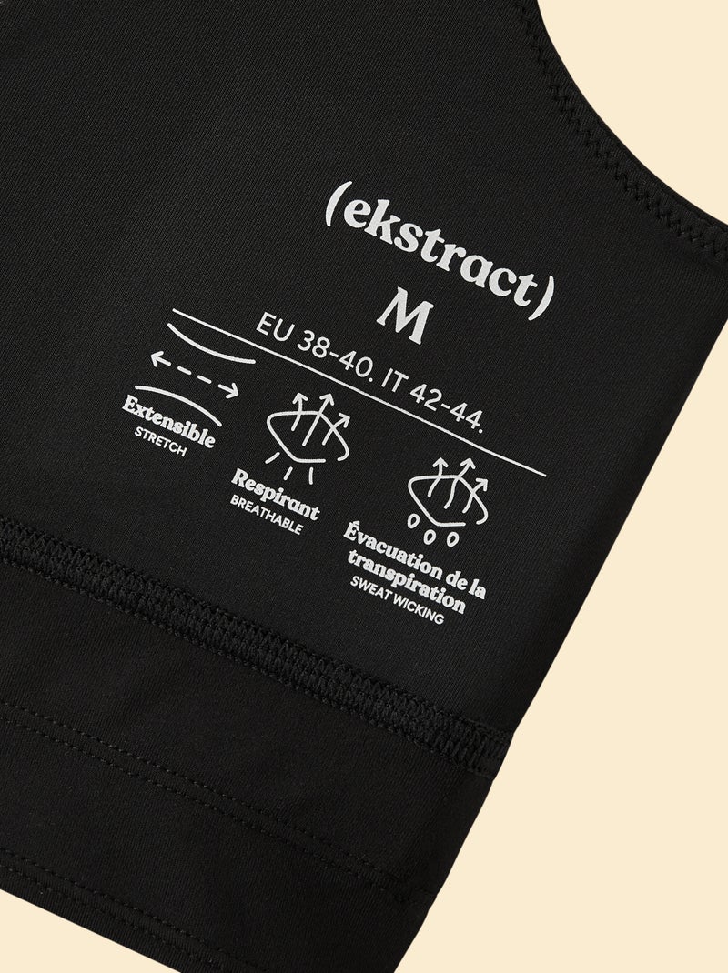 Sportbeha met lichte ondersteuning - (ekstract) Zwart - Kiabi