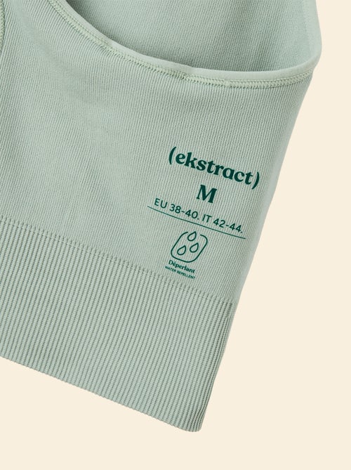 Sportbeha van ribstof met lichte ondersteuning - (ekstract) - Kiabi