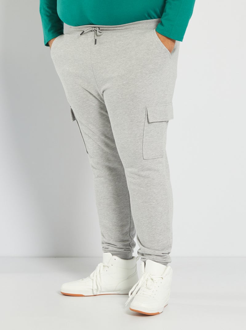 Sportbroek in cargomodel GRIJS - Kiabi