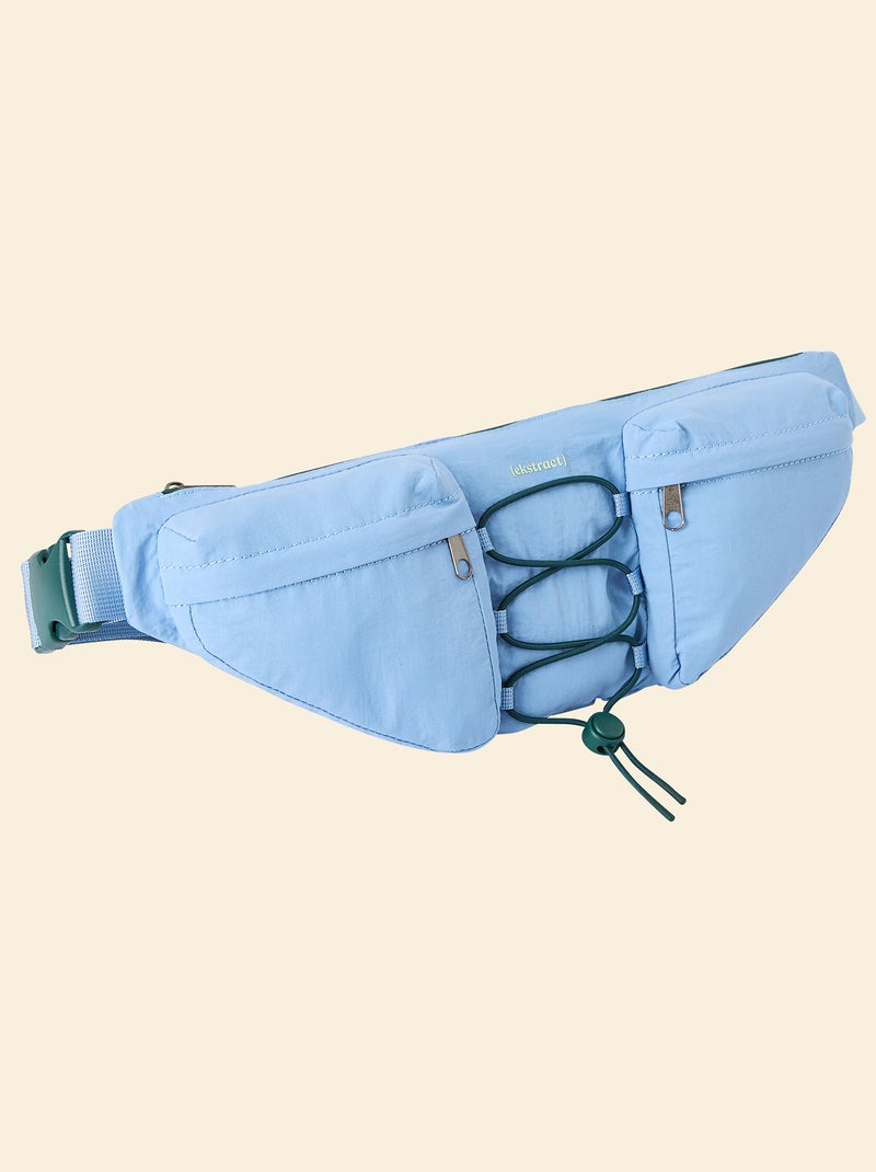 Sportheuptas (ekstract) met buiten- en binnenzakken 15x40 cm Blauw - Kiabi