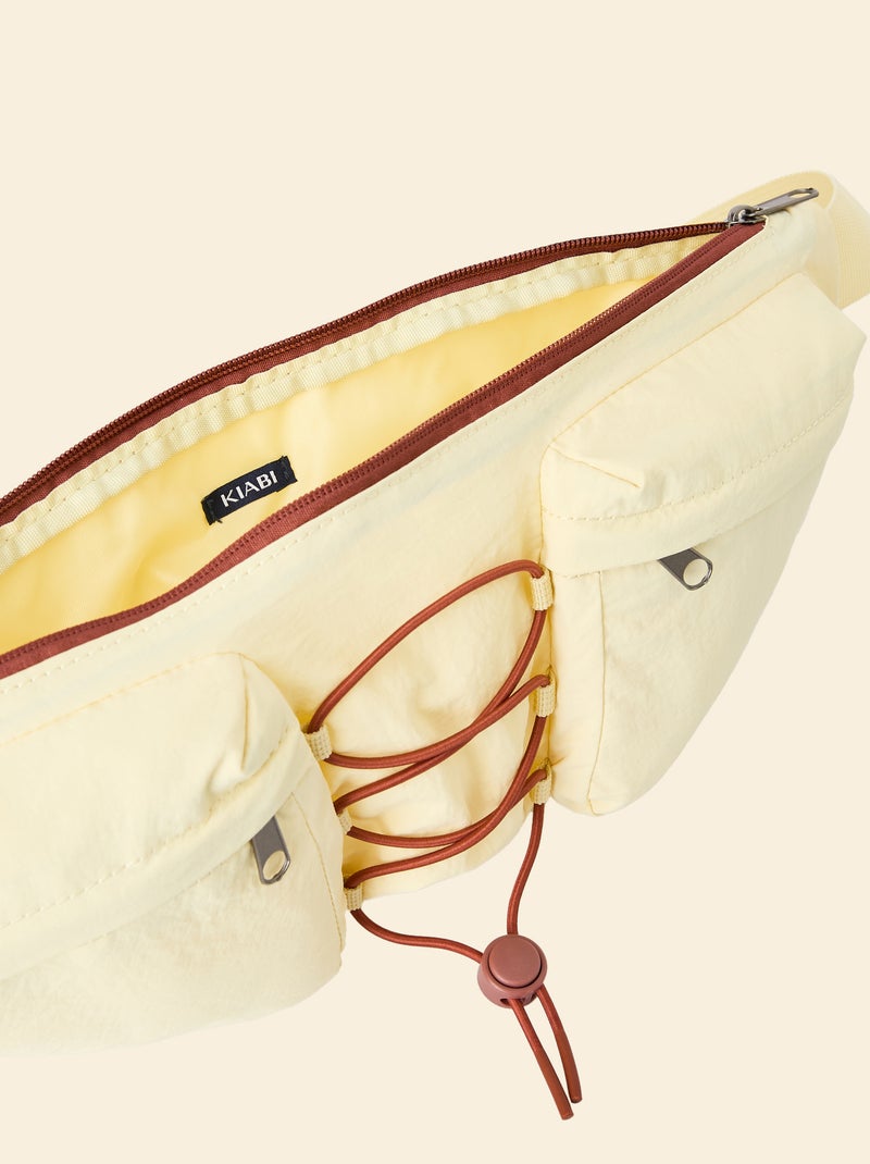 Sportheuptas (ekstract) met buiten- en binnenzakken 15x40 cm Geel - Kiabi