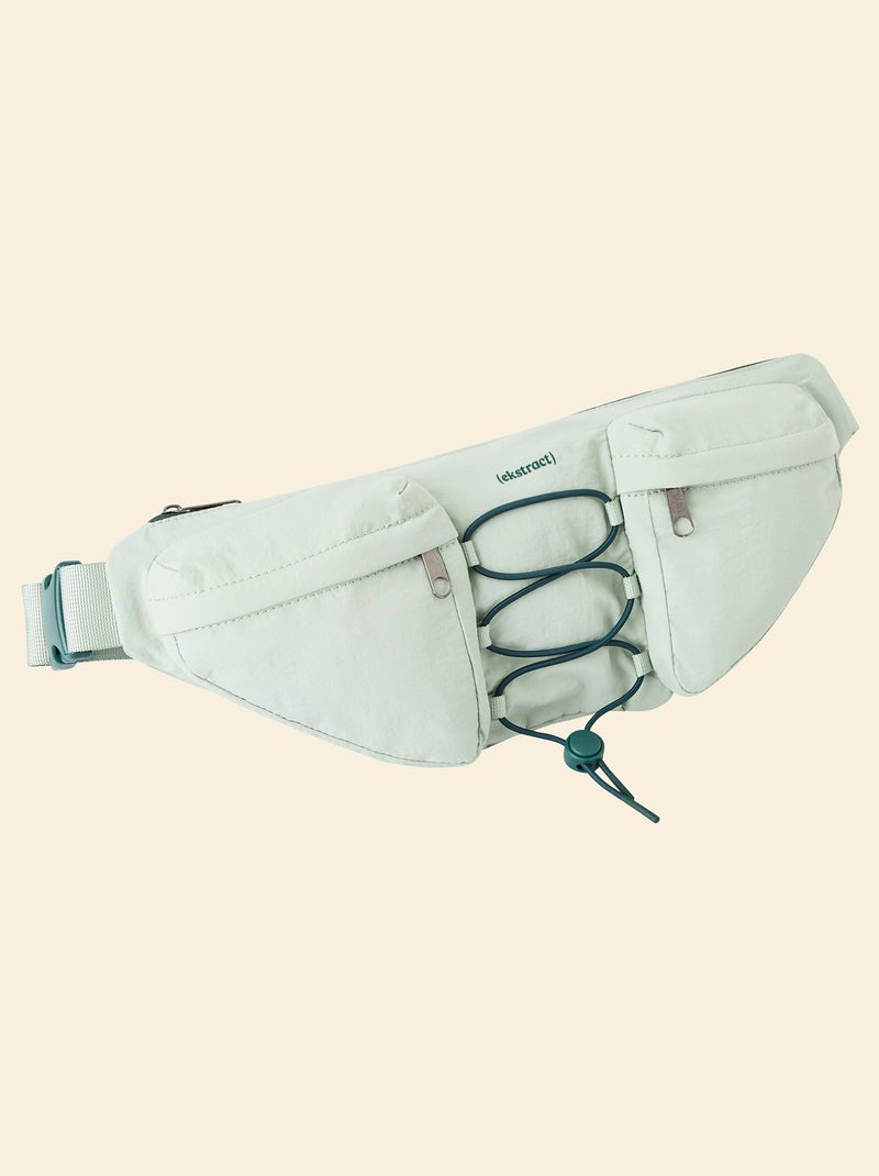 Sportheuptas (ekstract) met buiten- en binnenzakken 15x40 cm Groen - Kiabi