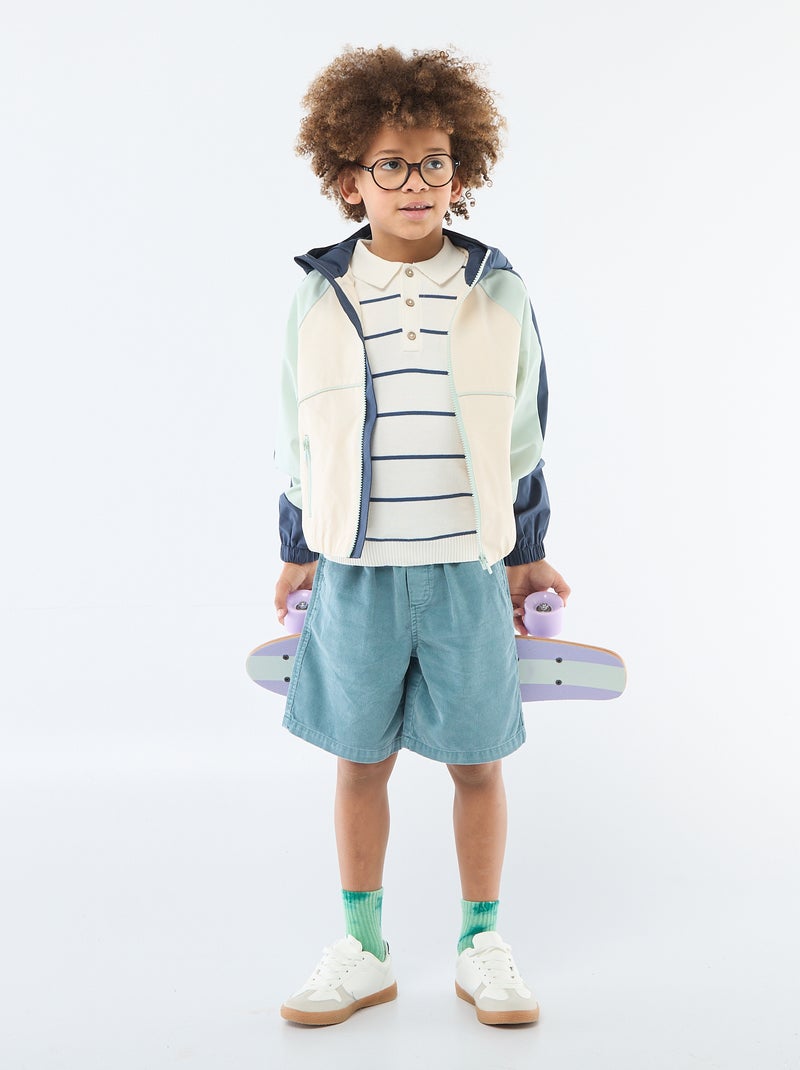 Sportief jas met capuchon Wit - Kiabi
