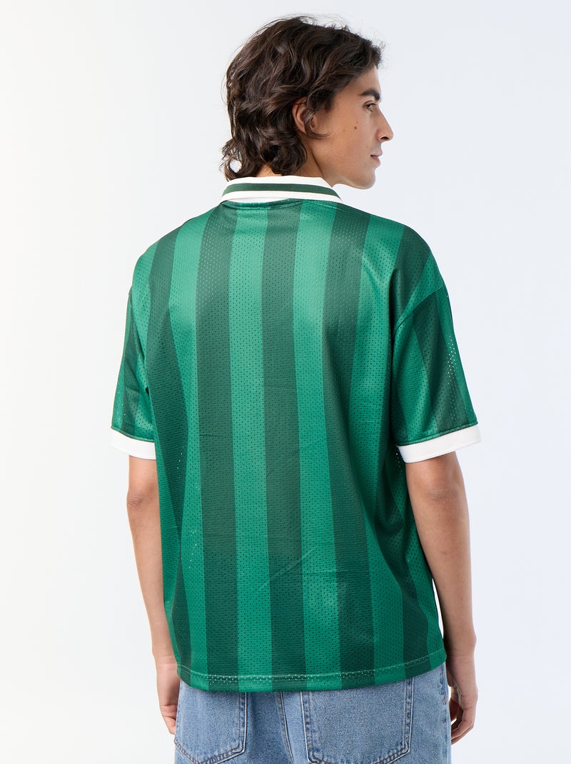 Sportief T-shirt met polokraag Groen - Kiabi