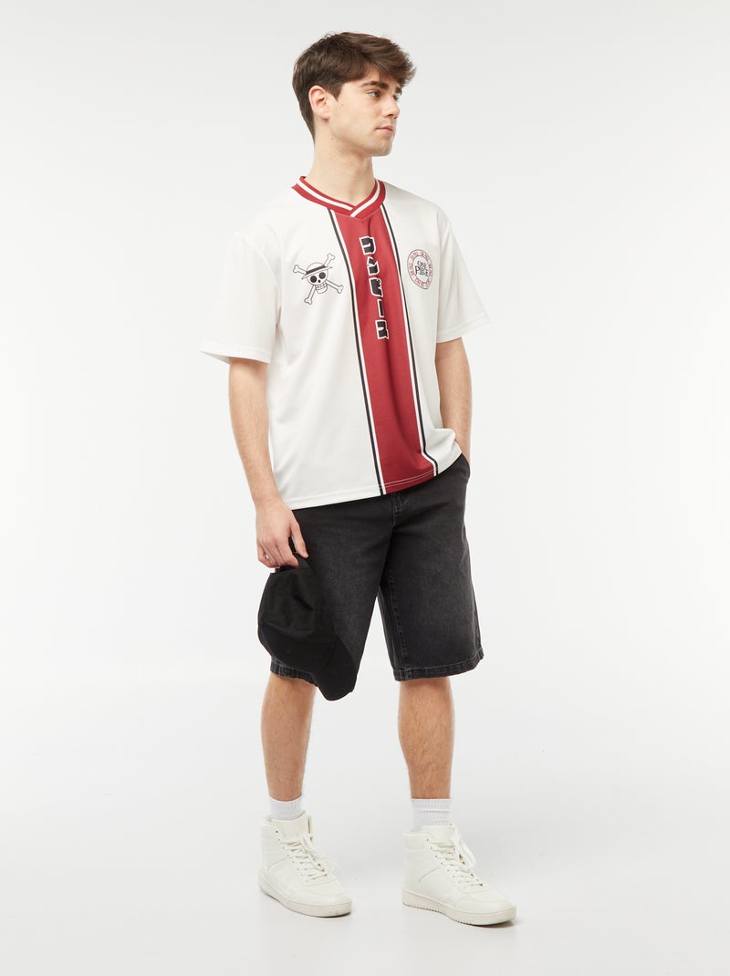Sportief T-shirt 'One Piece' wit - Kiabi