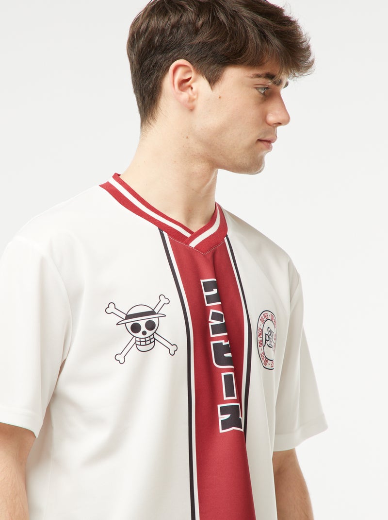 Sportief T-shirt 'One Piece' wit - Kiabi