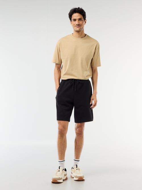 Sportieve bermuda van piqué breisel - Kiabi