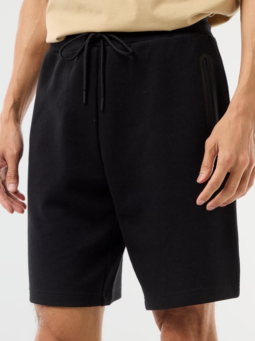 Sportieve bermuda van piqué breisel - Kiabi