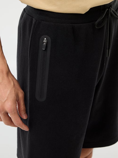 Sportieve bermuda van piqué breisel - Kiabi