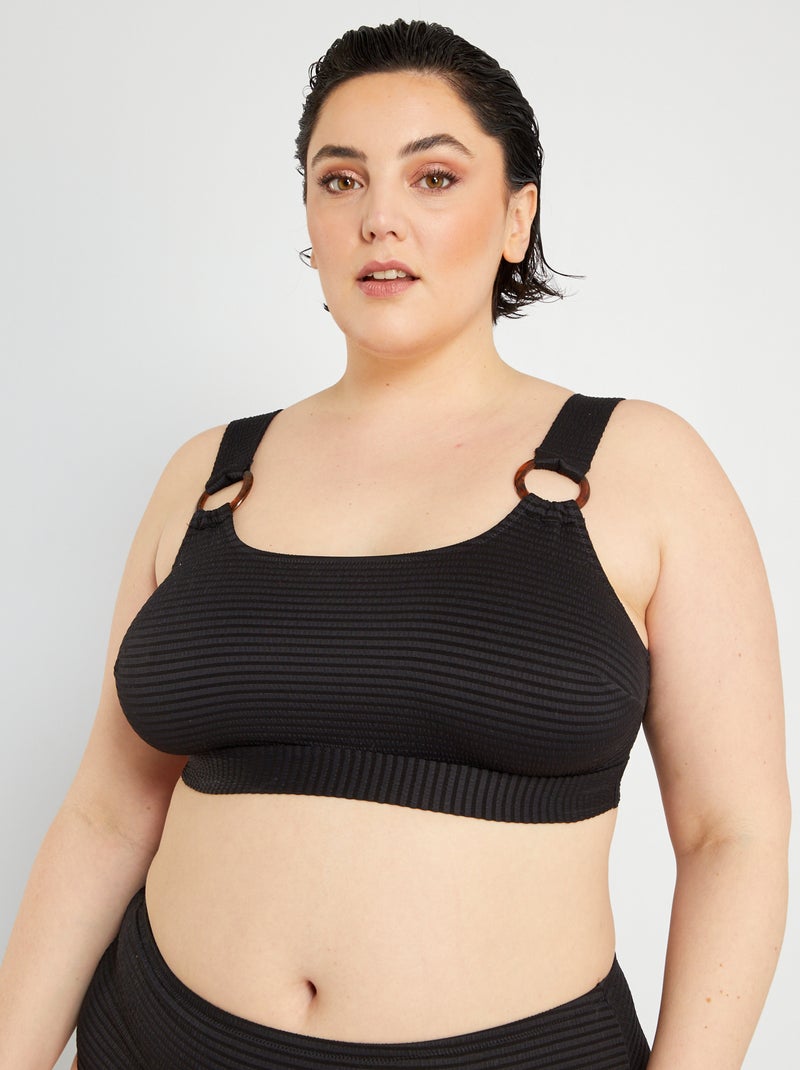 Sportieve bikinitop zwart - Kiabi