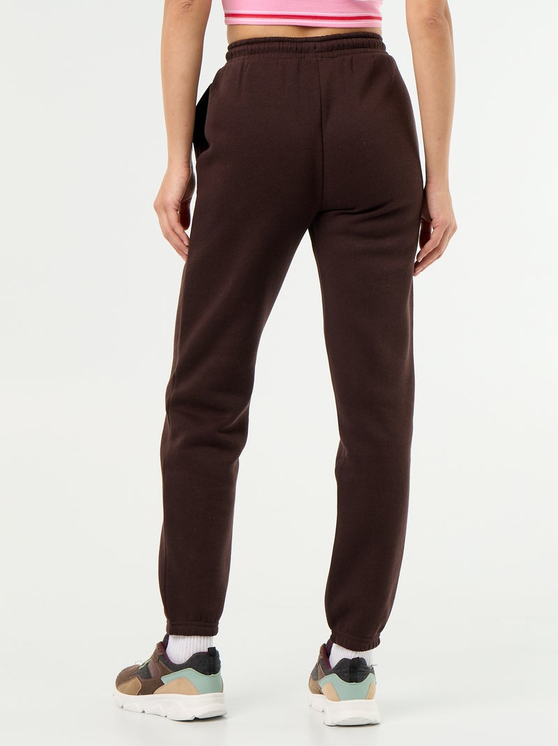 Sportieve joggingbroek met normale taille Bruin - Kiabi