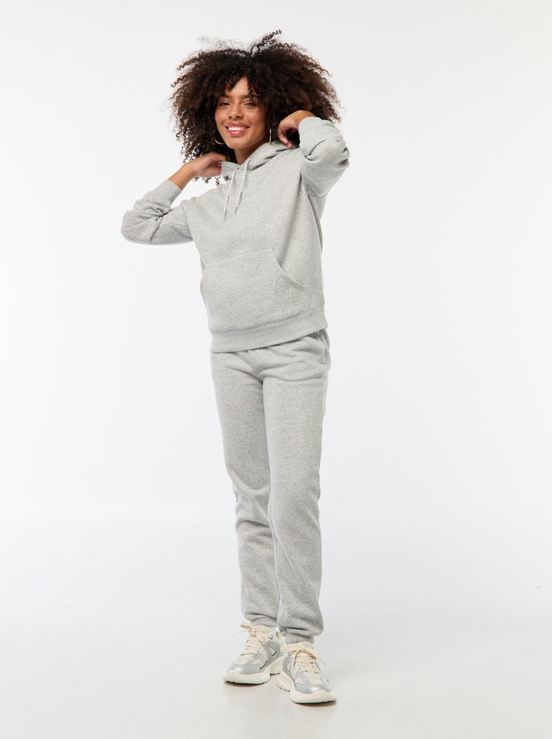 Sportieve joggingbroek met normale taille Grijs - Kiabi