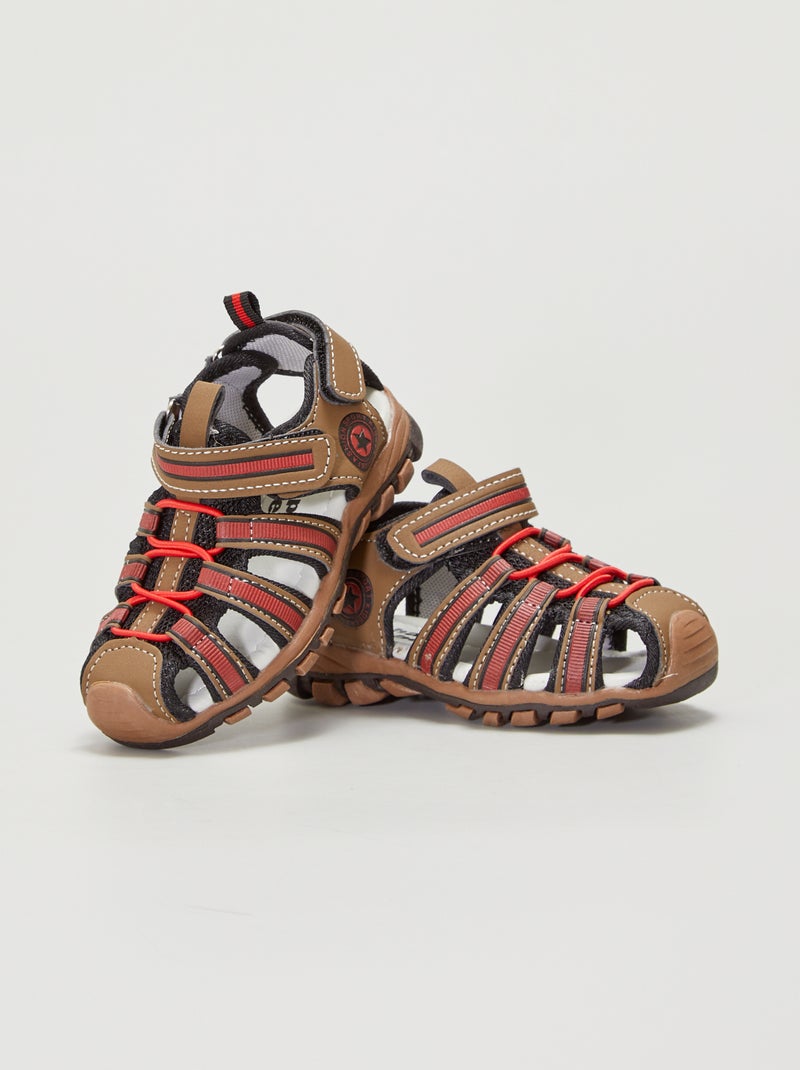 Trekkingsandalen Gesloten Dames Sandalen Ademend Outdoor Sport Waterdicht Rood 41, rood, 41 EU