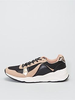 Sportieve sneakers van verschillende stoffen - Kiabi