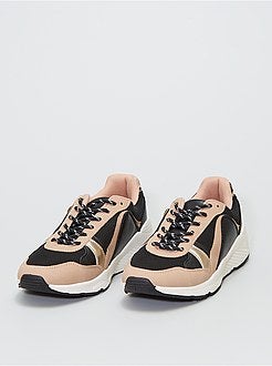 Sportieve sneakers van verschillende stoffen - Kiabi