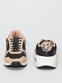 Sportieve sneakers van verschillende stoffen - Kiabi