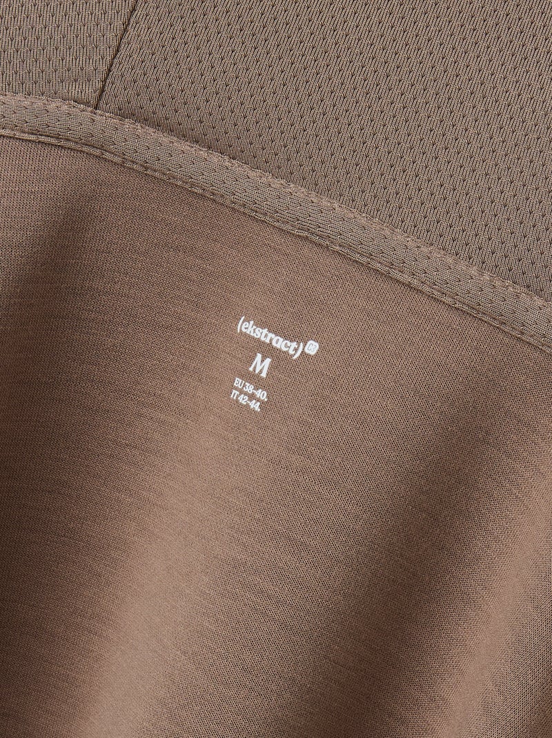 Sportieve sweater met rits (ekstract) Biege - Kiabi