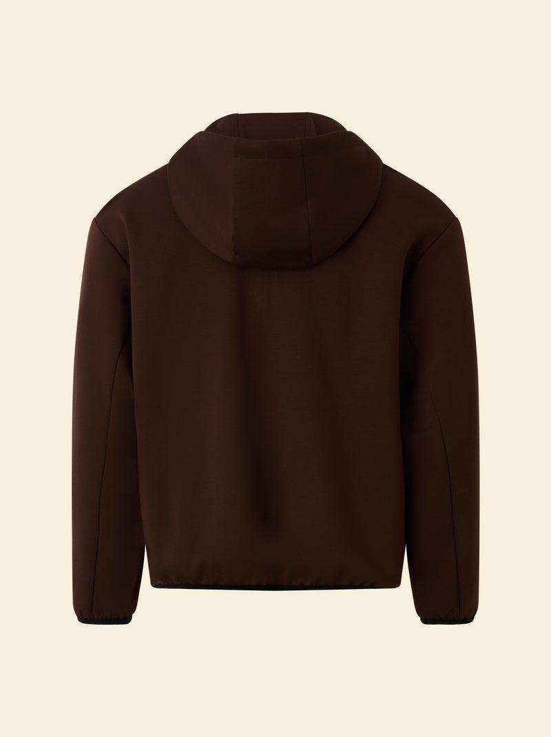 Sportieve sweater met rits (ekstract) Bruin - Kiabi