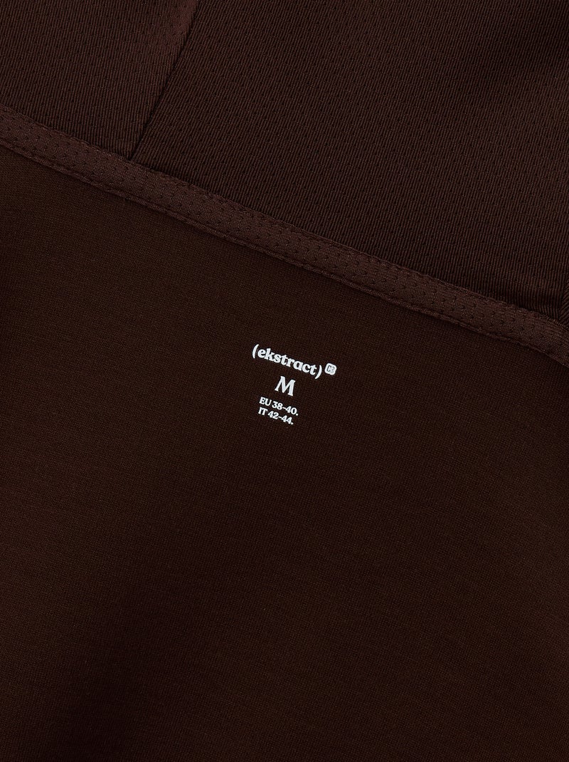 Sportieve sweater met rits (ekstract) Bruin - Kiabi
