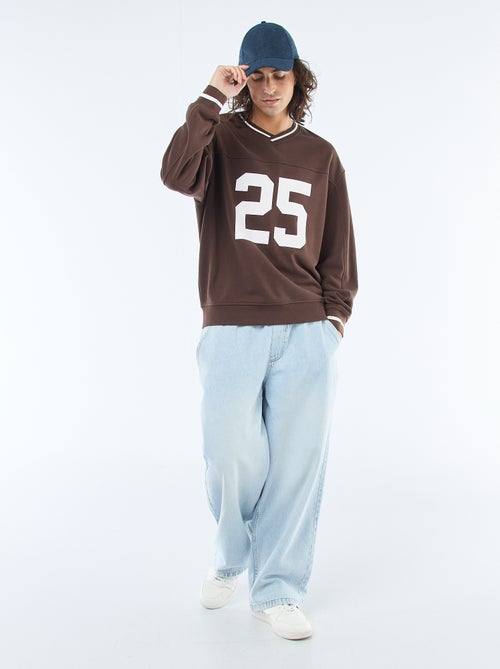 Sportieve sweater van french terry - Kiabi