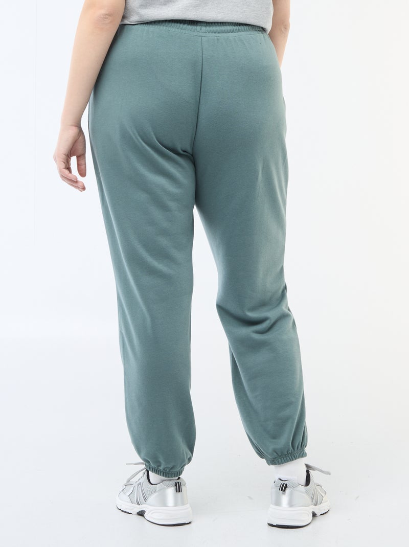 Sportjoggingbroek van french terry Groen - Kiabi
