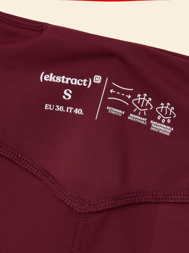 Sportlegging met zakken - (ekstract) Bordeaux - Kiabi