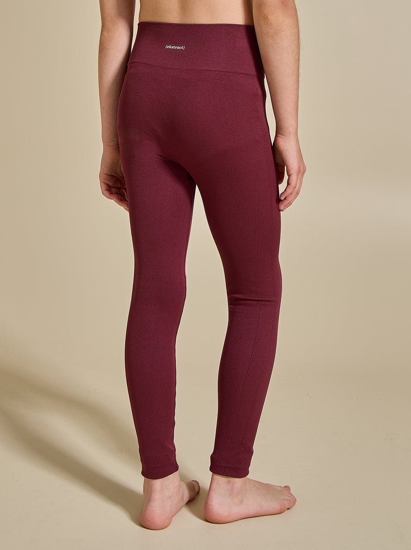 Sportlegging van ribstof - (ekstract) Rood - Kiabi