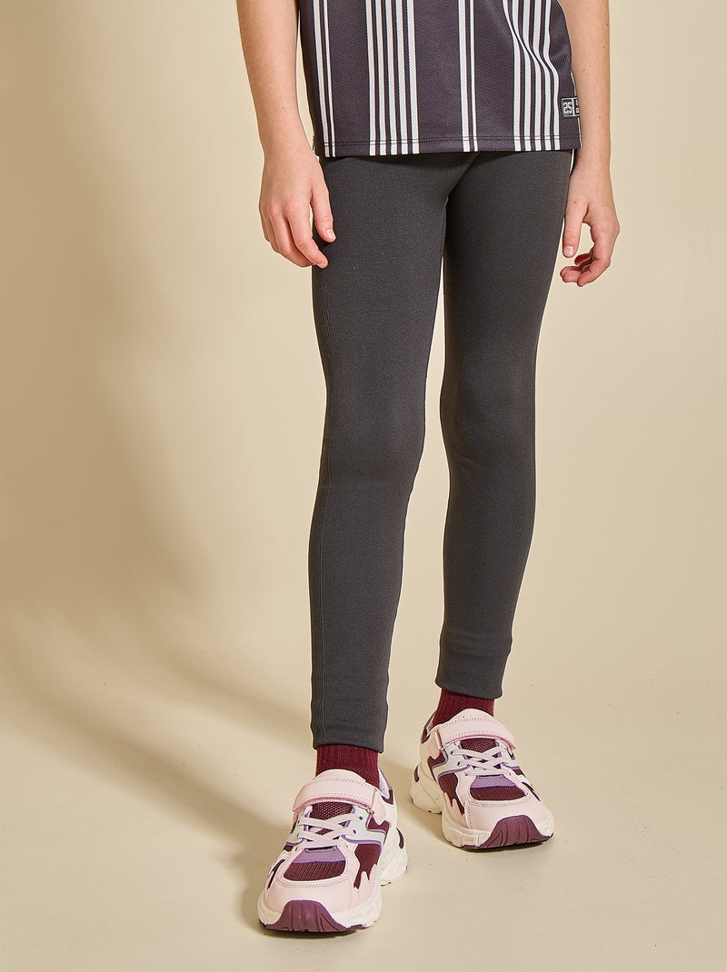Sportlegging van ribstof - (ekstract) Zwart - Kiabi