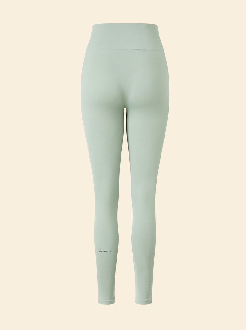 Sportlegging van ribstof zonder naden - (ekstract) Groen - Kiabi